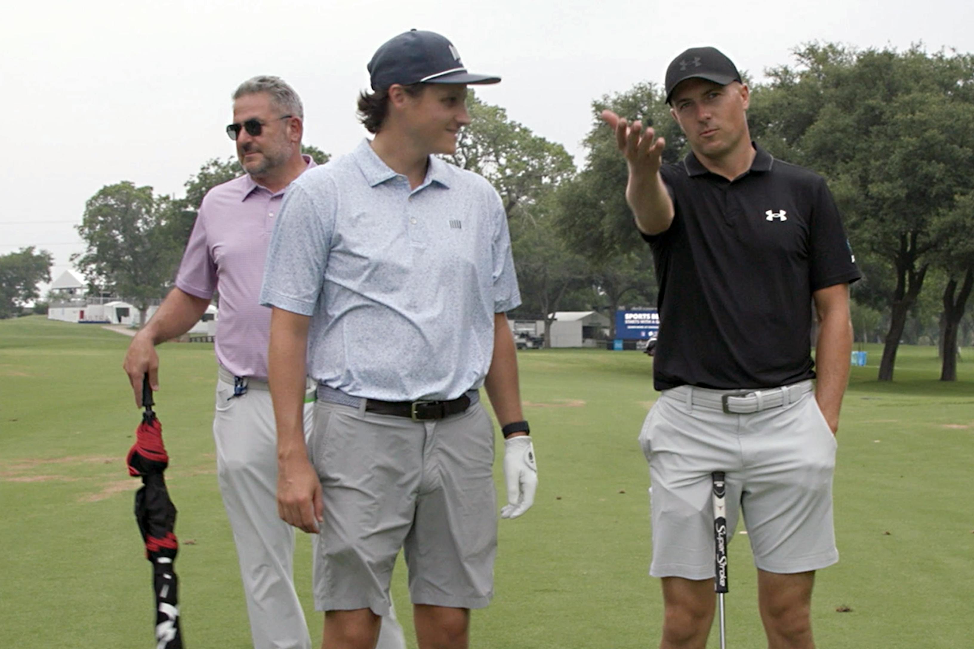 pro golfer talking