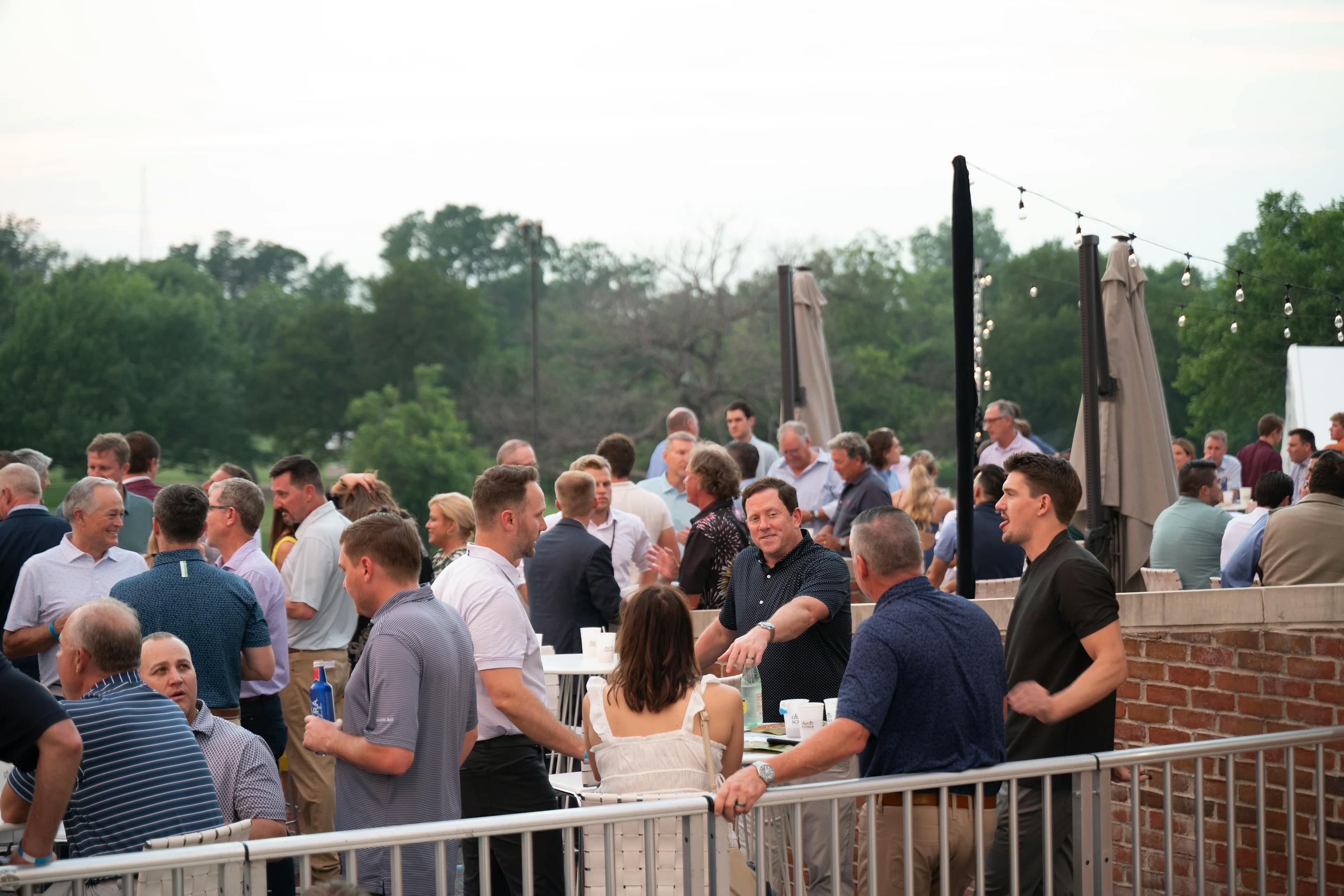 Patio-Big Group of people