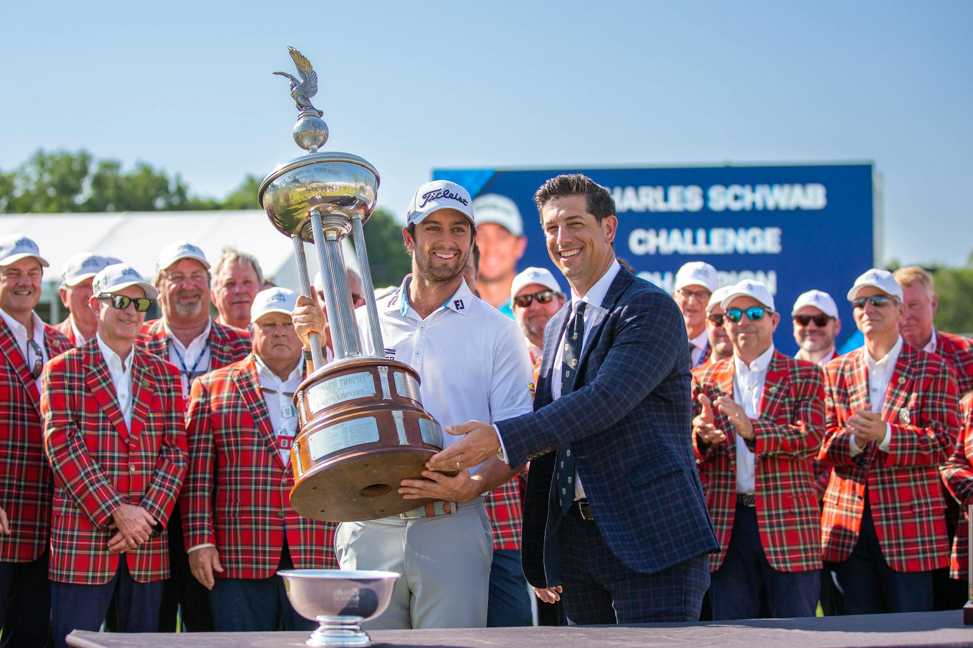 Davis riley with trophy