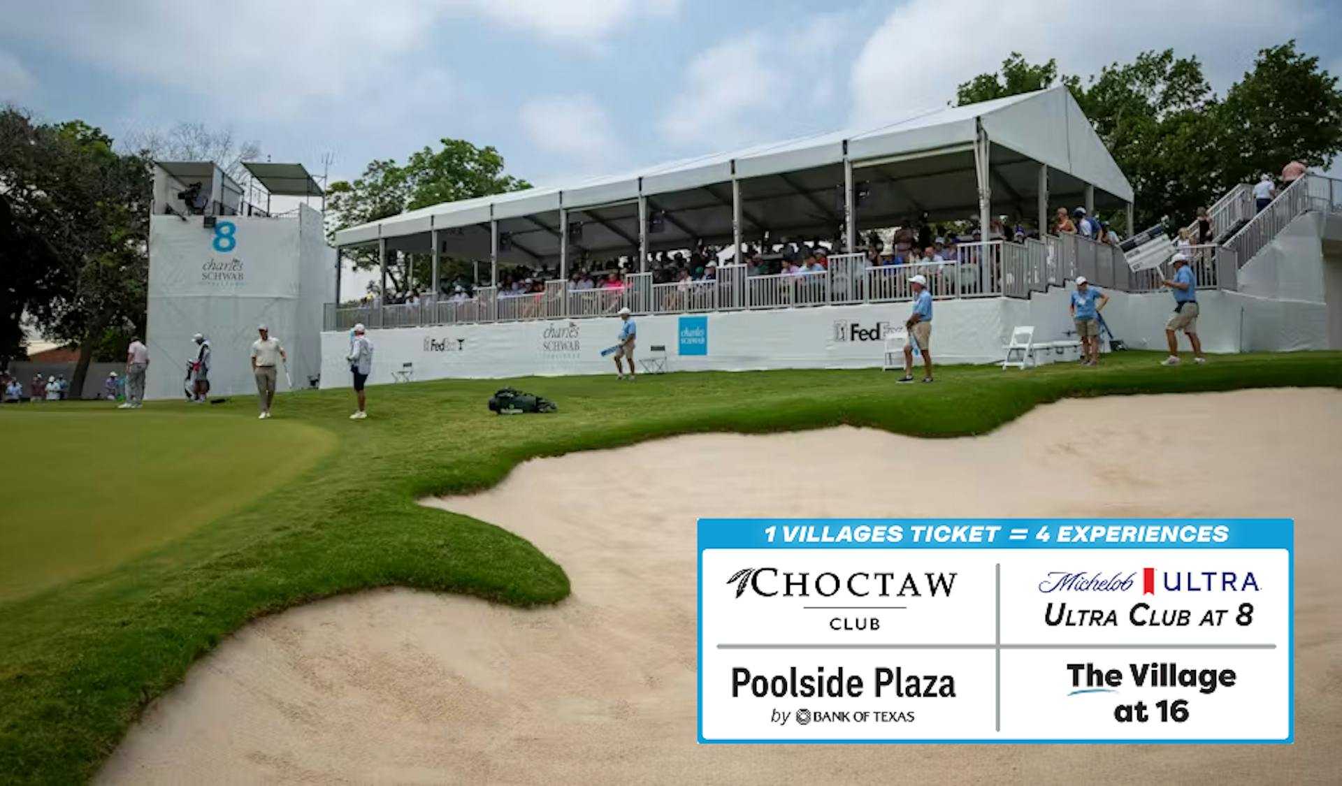 Villages tent on course