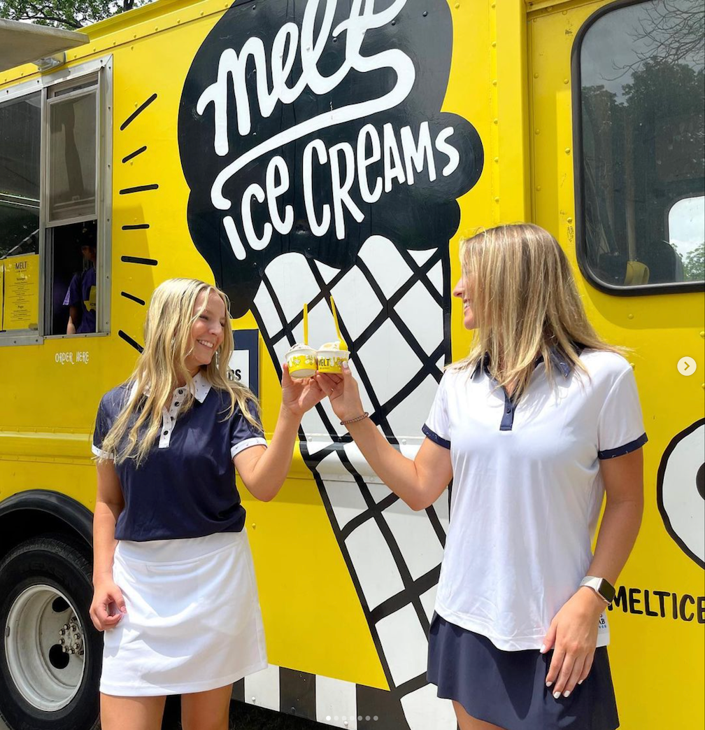 Two Girls wit ice cream