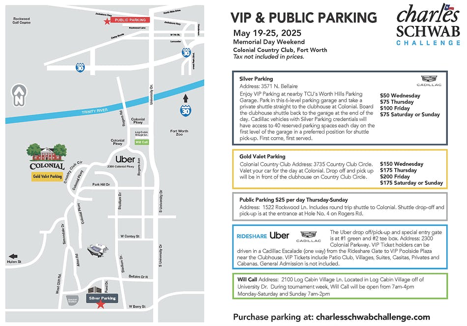 VIP & Public Parking Map