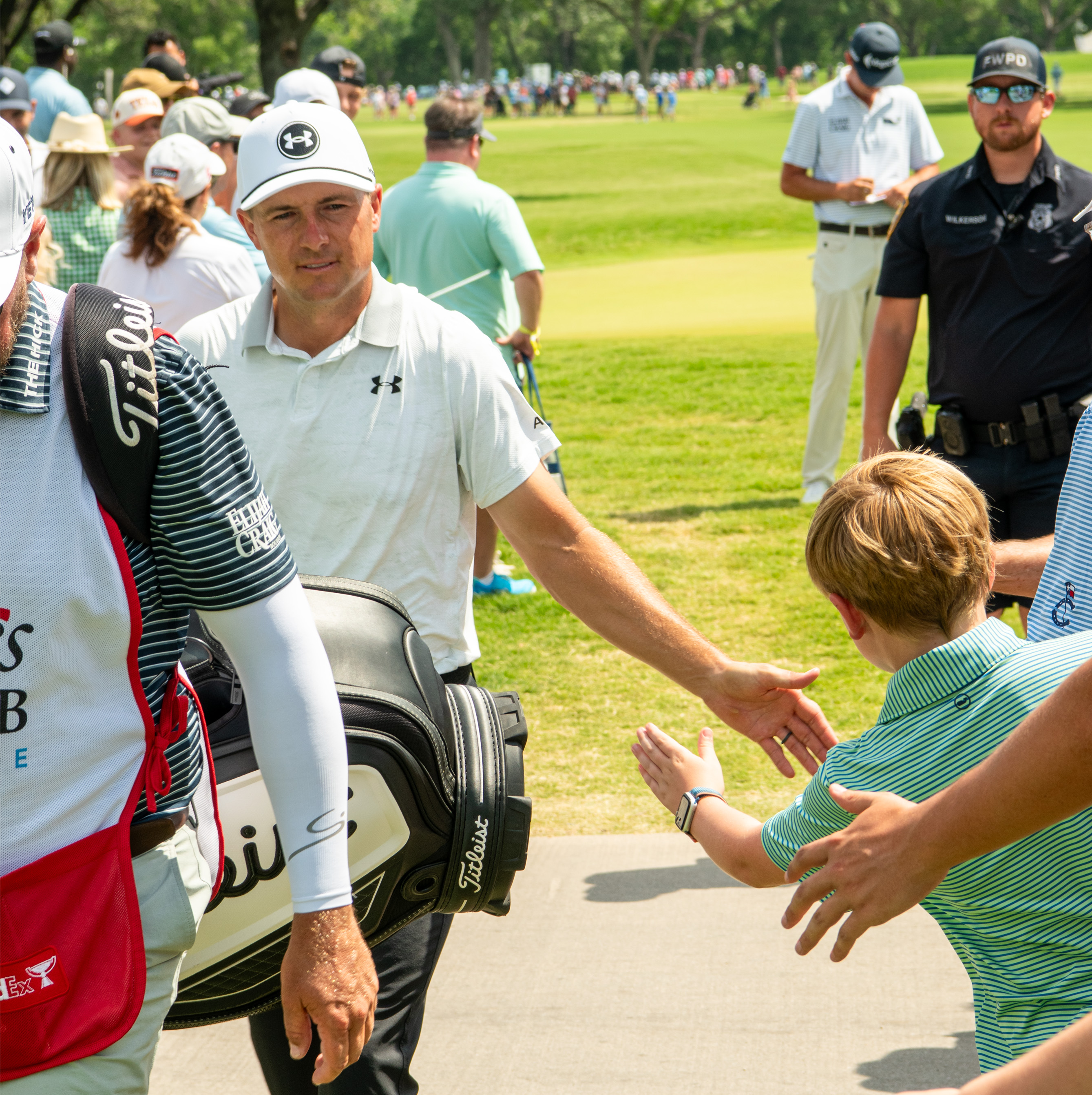 Jordan Speith with kids