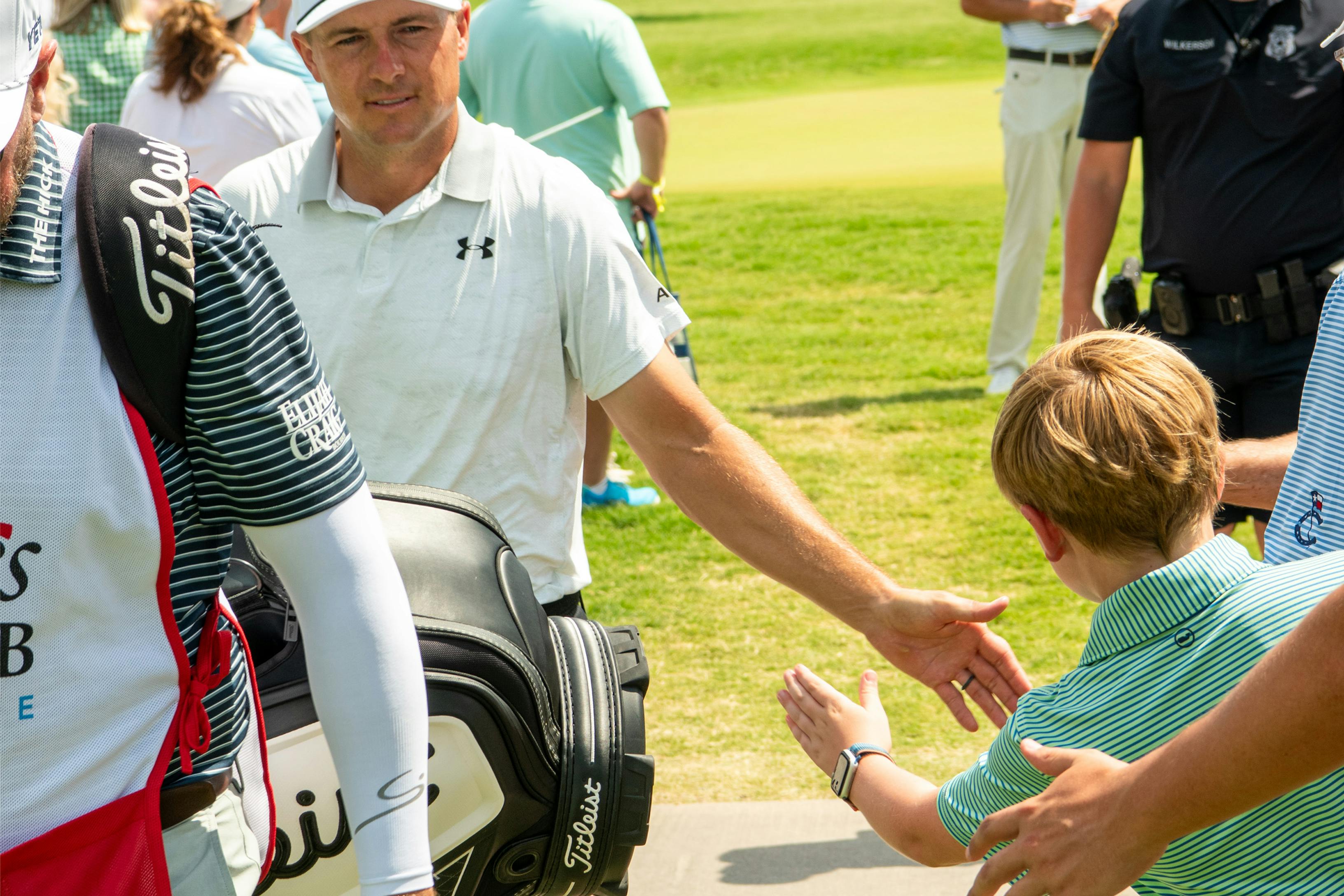 Jordan Speith with kids