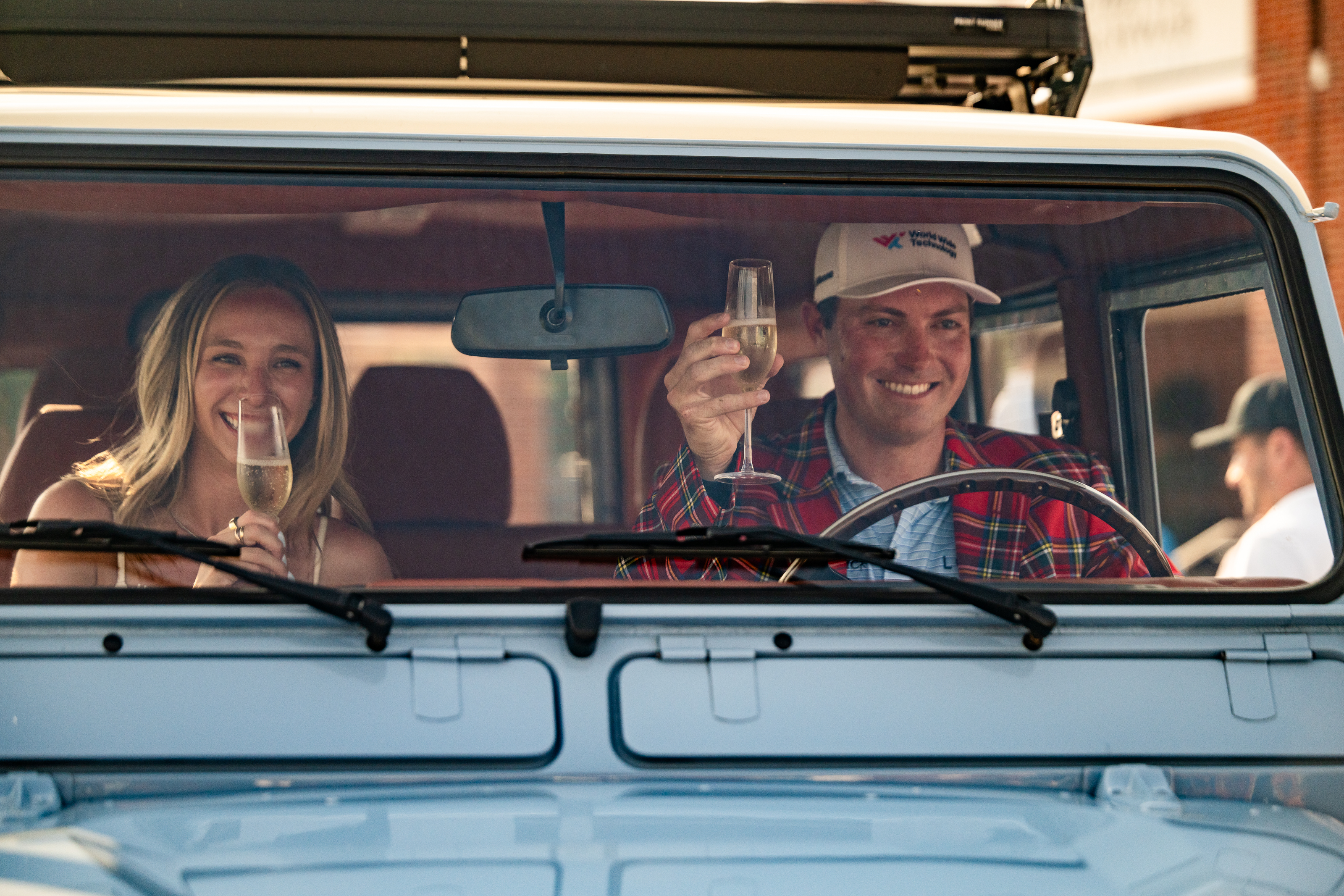 Ben Griffin in Schwab Vehicle