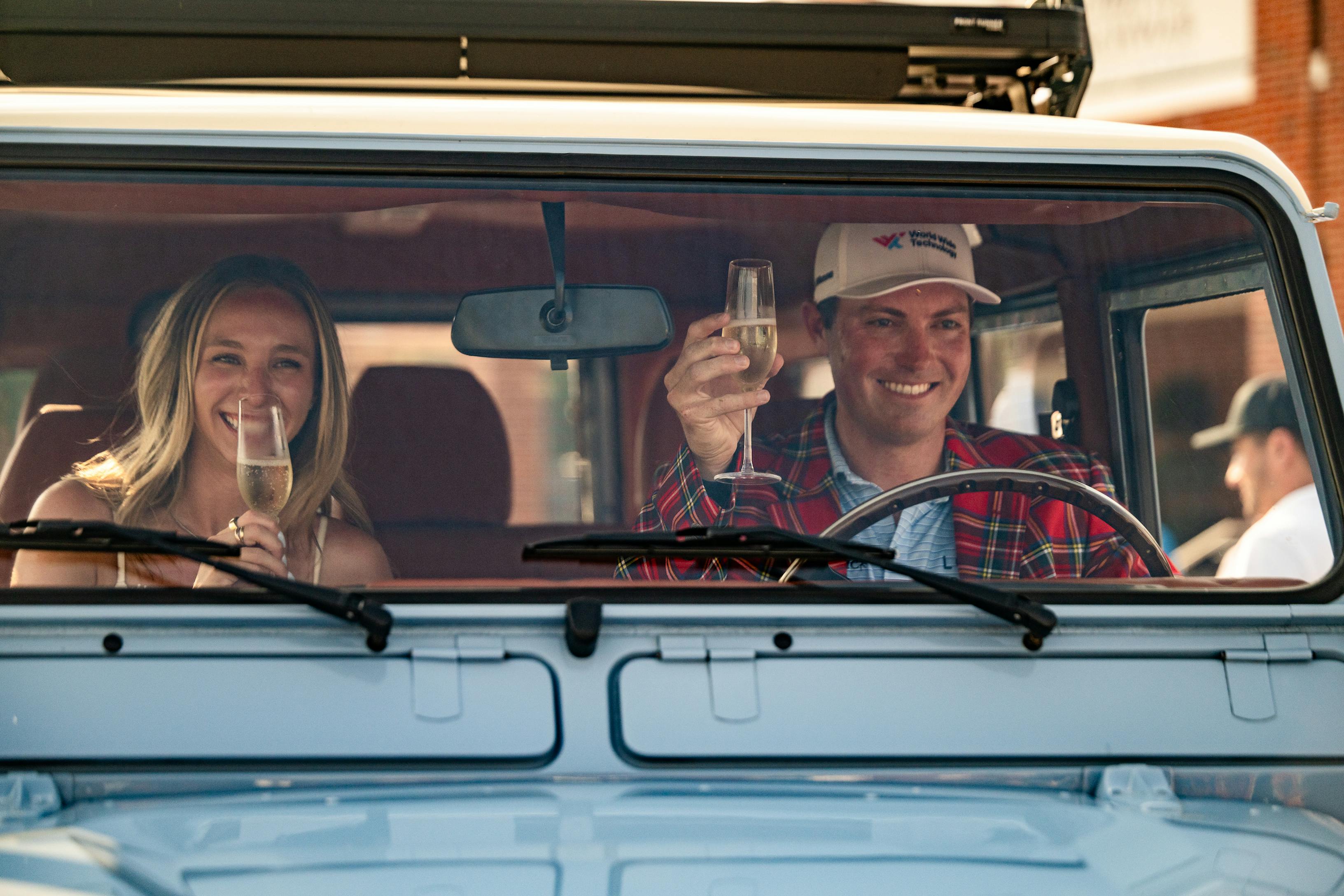 Ben Griffin in Schwab Vehicle