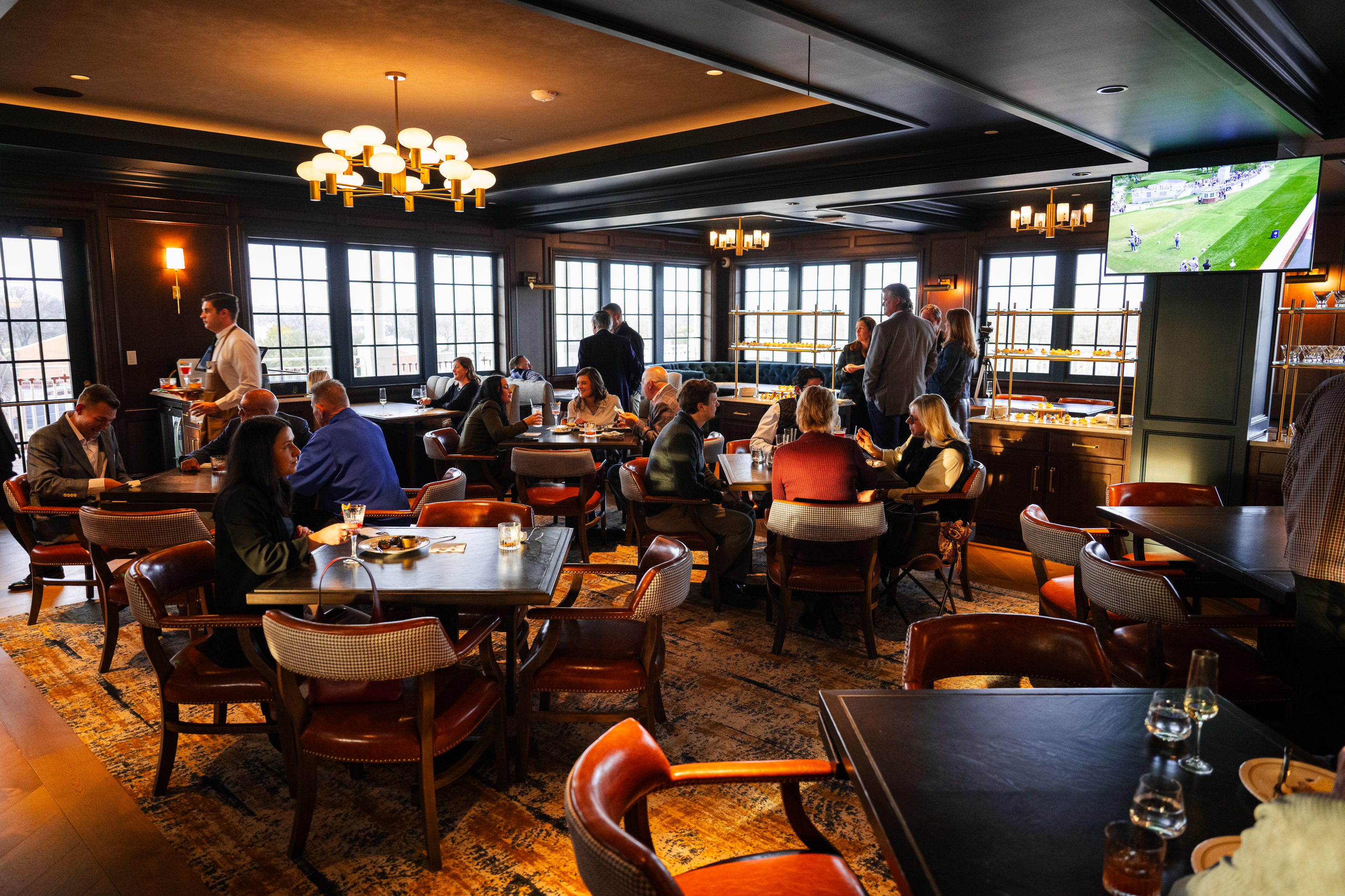 Hawks Landing Room with People