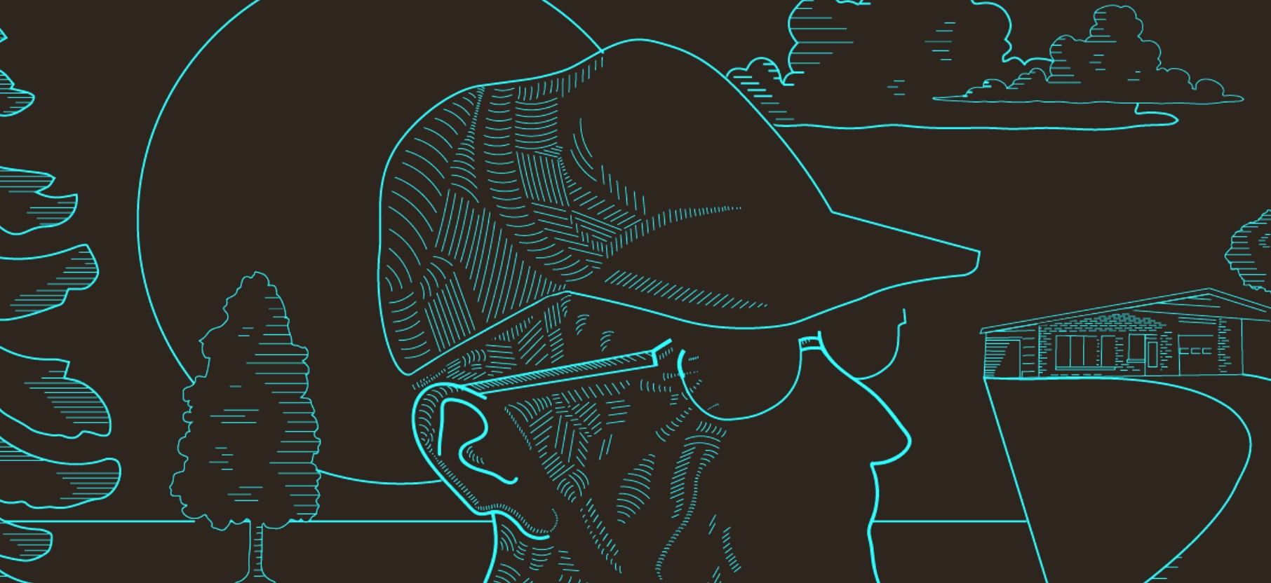 Élément graphique provenant de l'identité visuelle de la canette Cession de la microbrasserie Le Cheptel