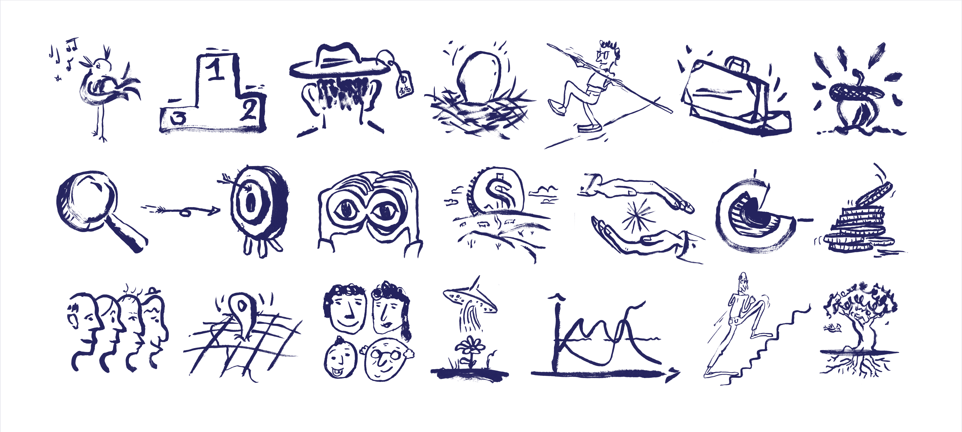 Illustrations reprises de l'image de marque  du Développement économique Pierre-De Saurel (DÉPS)