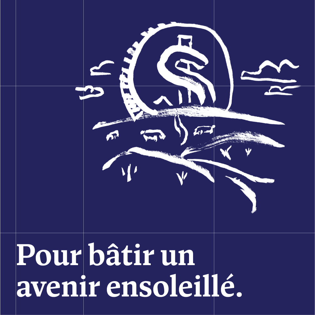 Exemple de publication de médias sociaux avec des éléments de l'image de marque du Développement économique Pierre-De Saurel (DÉPS)