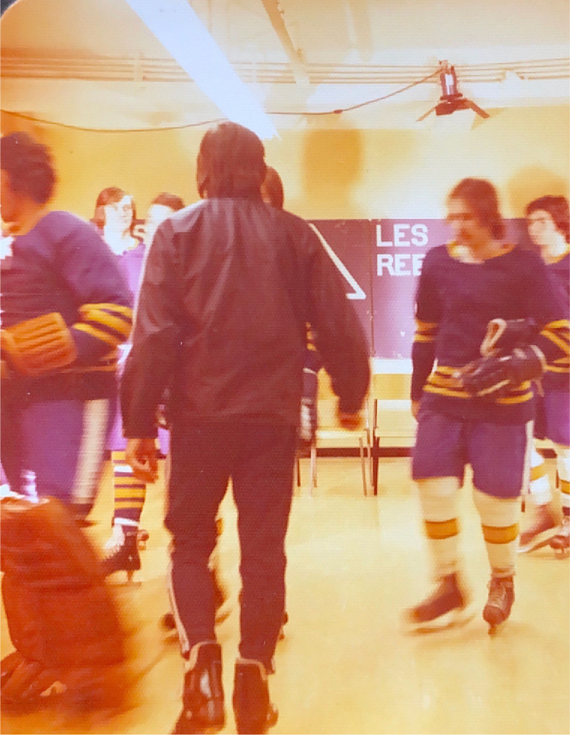 Photo archivée d'anciens membres de l'équipe des Rebelles