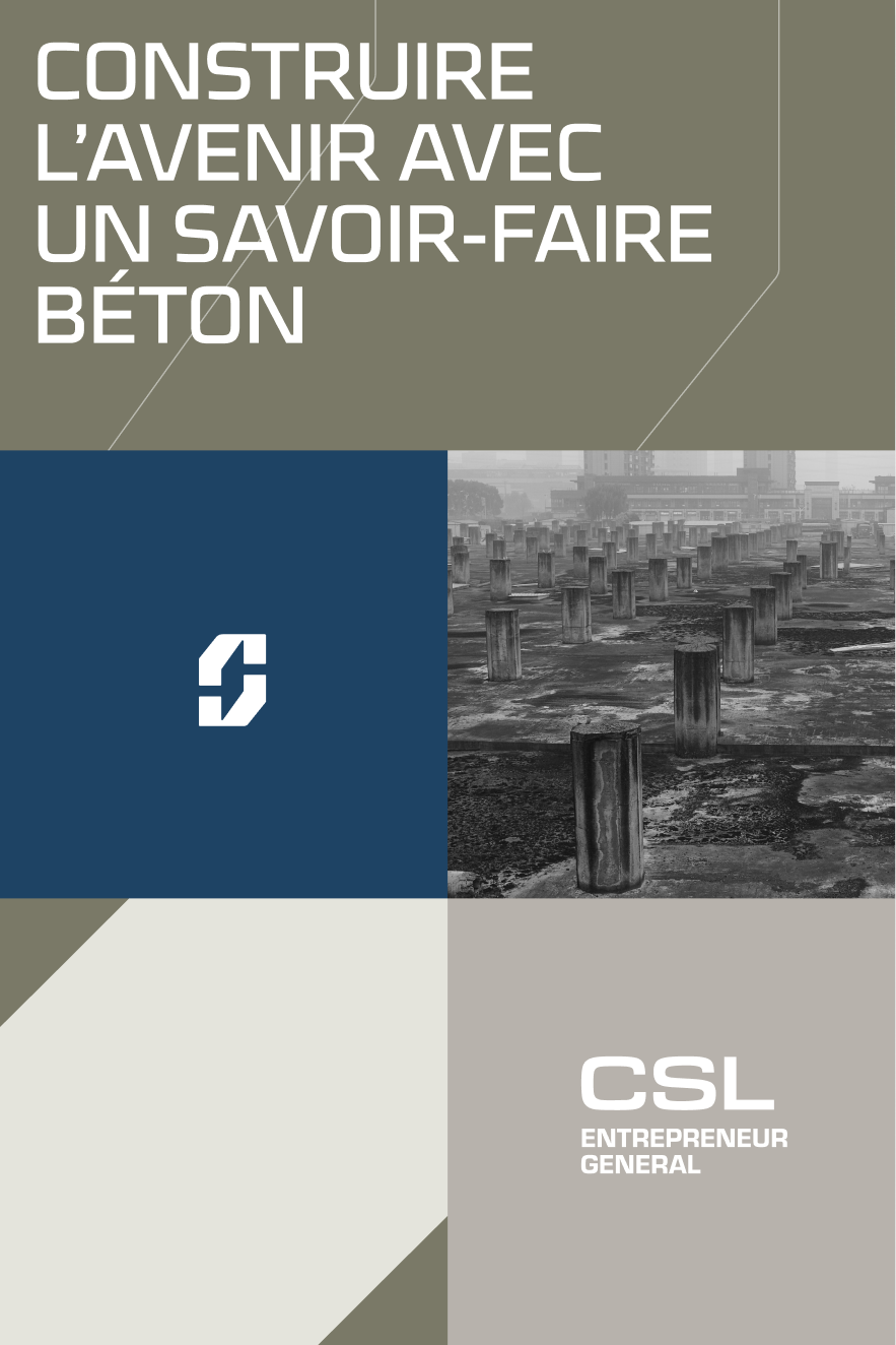 Éléments graphiques de la nouvelle image de CSL développée par l'agence COLOSSE