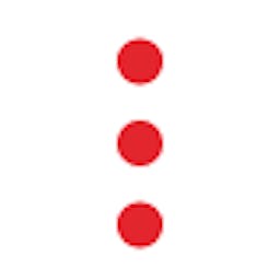 ícone com 3 pontinhos vermelho