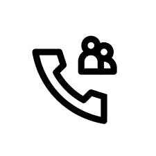 ícone de chamada em grupo disponível no claro fixo