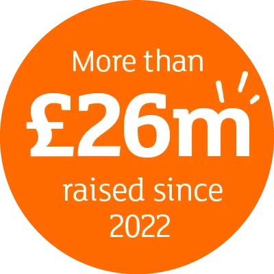 More than £26m raised since 2022 icon.
