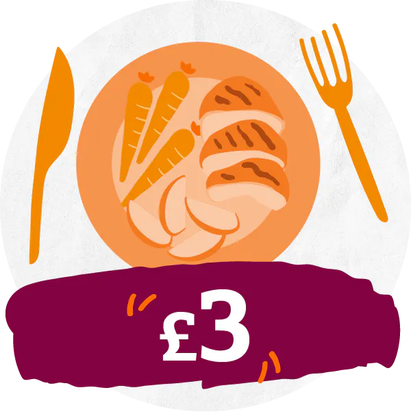 £3 badge.