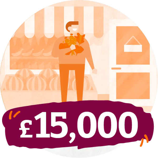 £15,000 badge.
