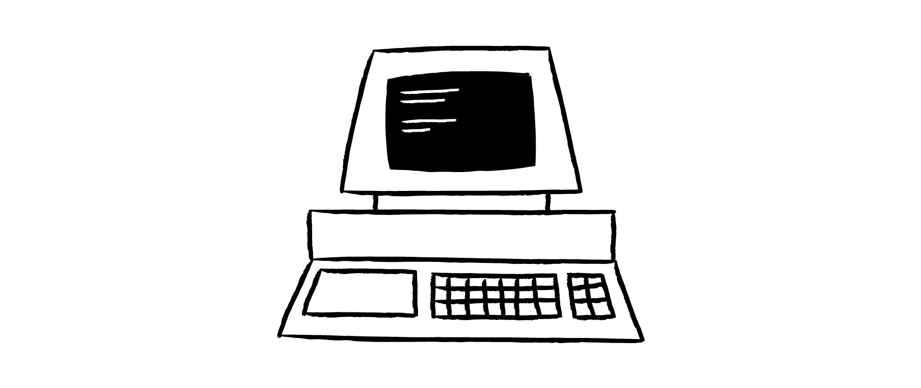 Illustration of an early computer