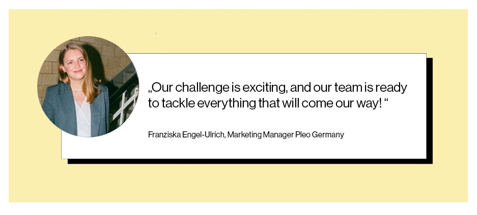 Franziska, Marketing Manager in Berlin about working for Pleo