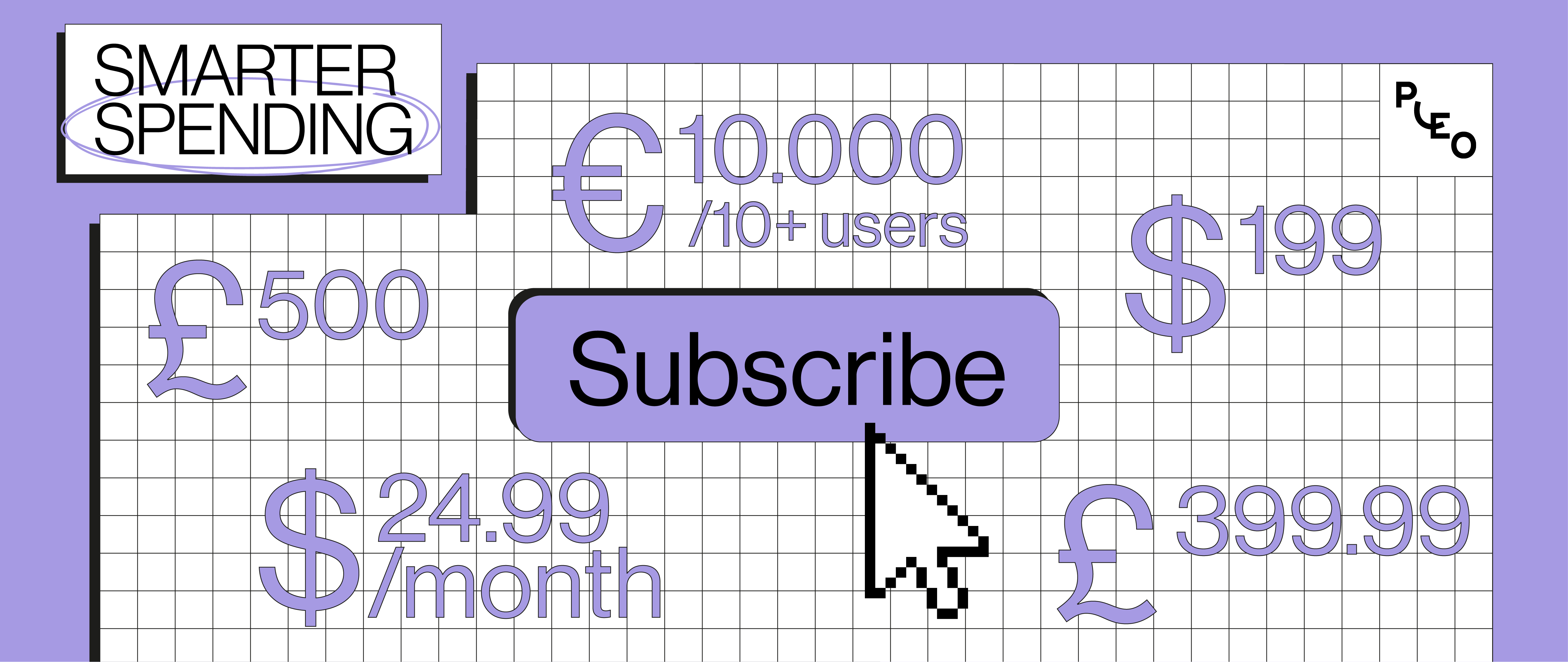 Subscribe button with different pricing plans