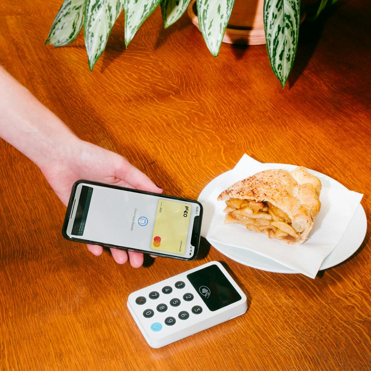 La tarjeta virtual corporativa de Pleo se utiliza para los gastos de la comida