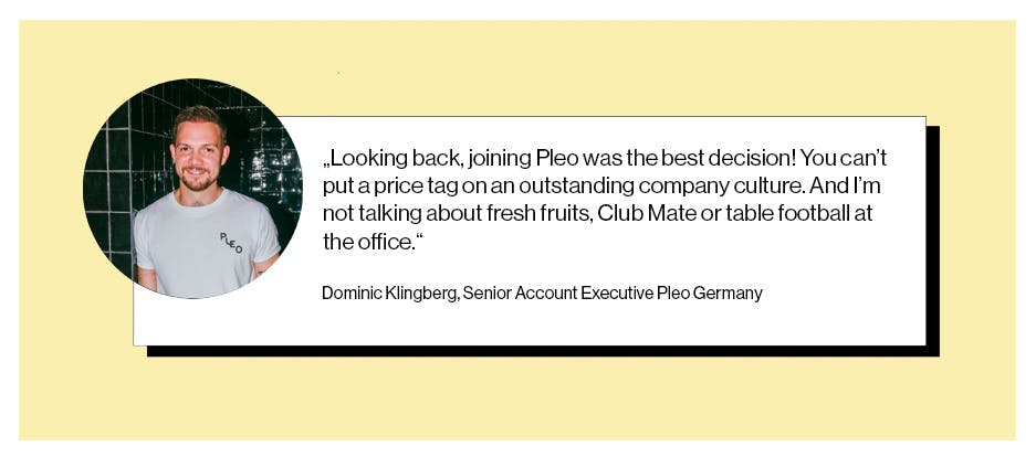 Dominic Klingberg, Senior Account Executive Pleo Germany