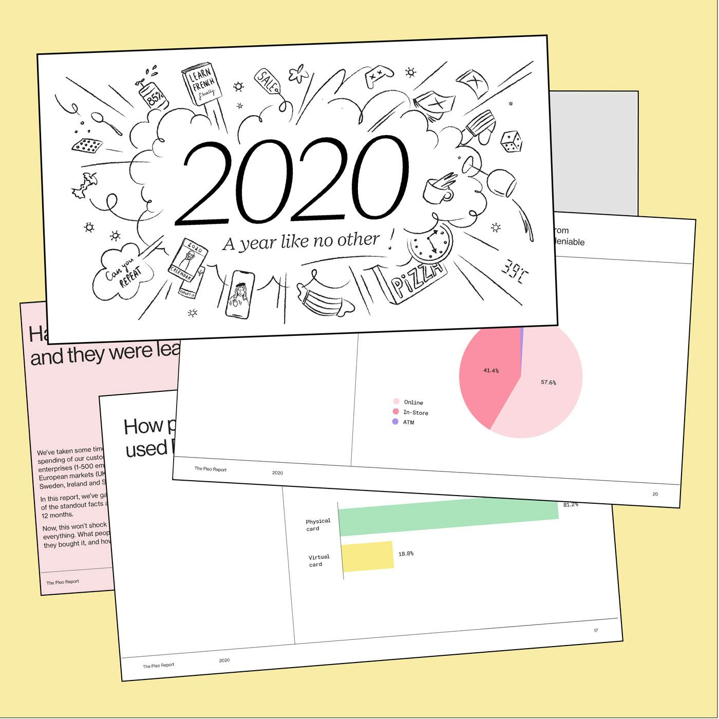 Varias páginas del informe sobre el estado del gasto en 2020