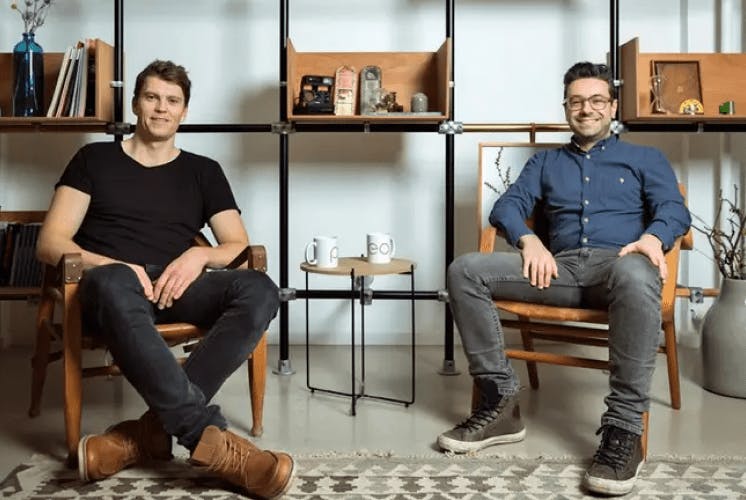Les deux cofondateurs de Pleo