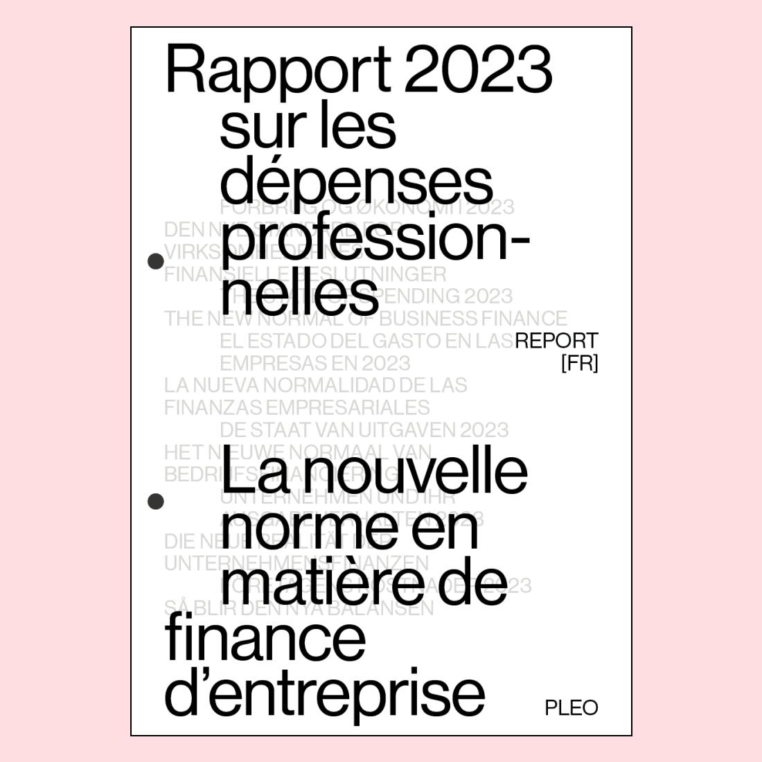 L’état des dépenses professionnelles en 2023