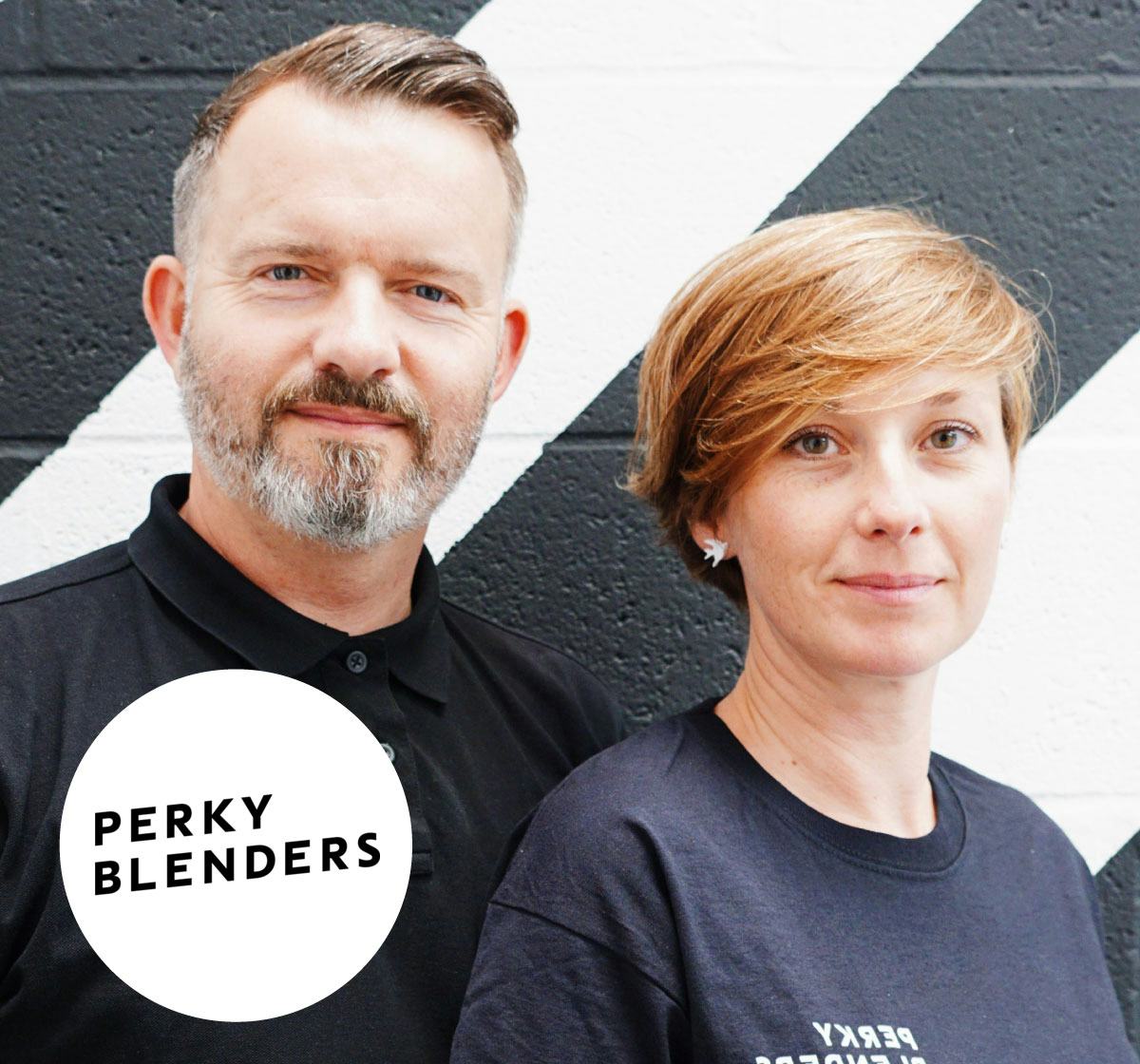 Portrait of employees from Perky Blenders