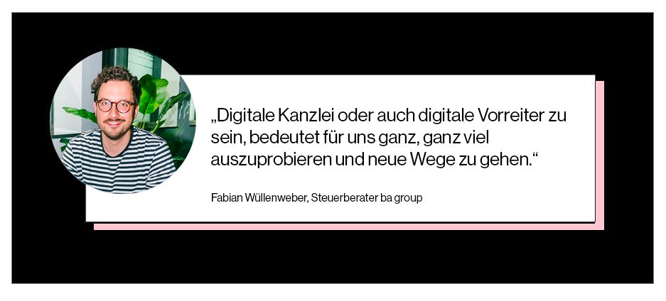 Fabian Wüllenberger über die ba group als digitale Kanzlei