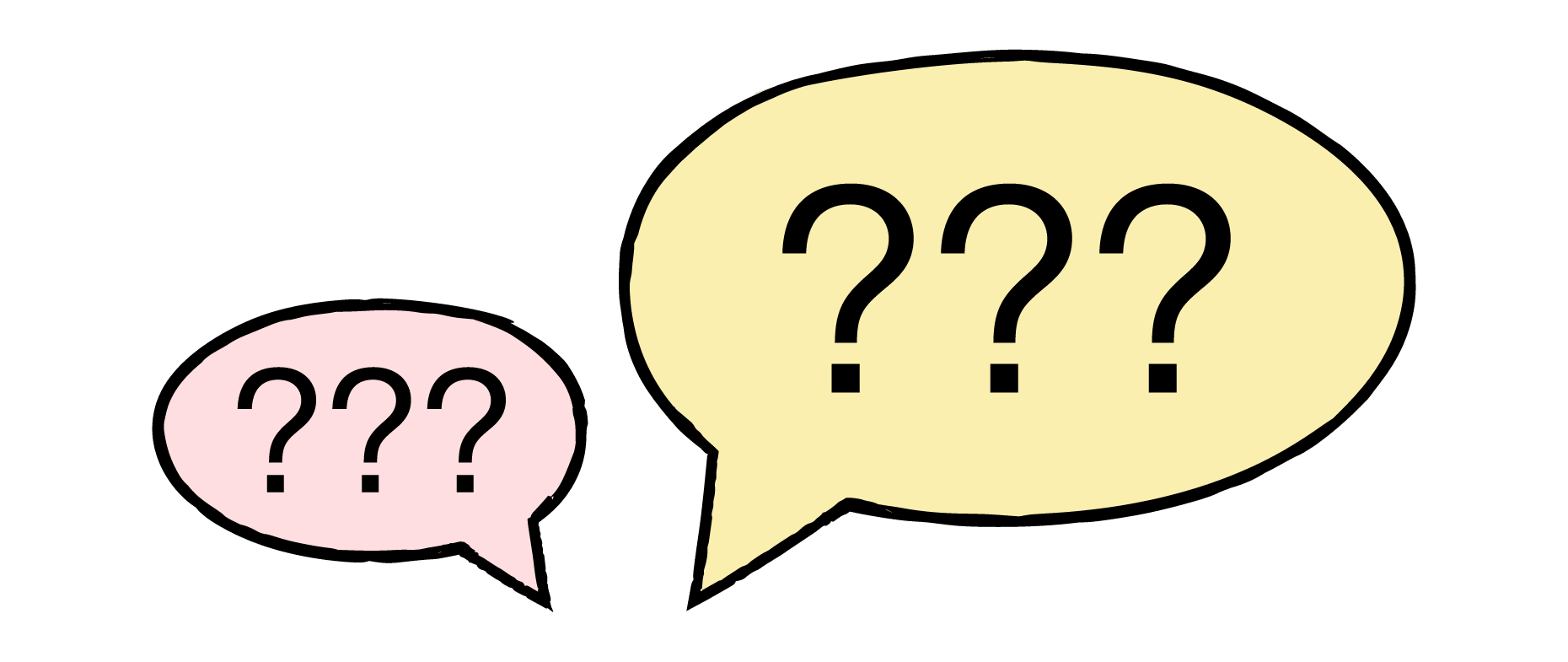 Signos de interrogación representando preguntas