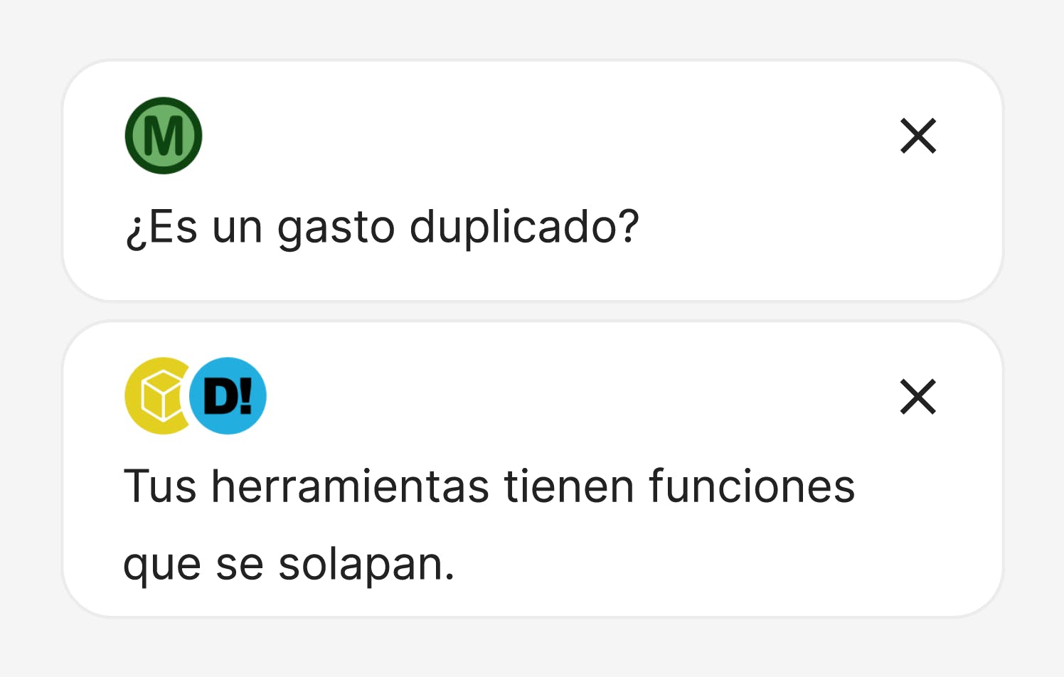 Información detallada de tus gastos