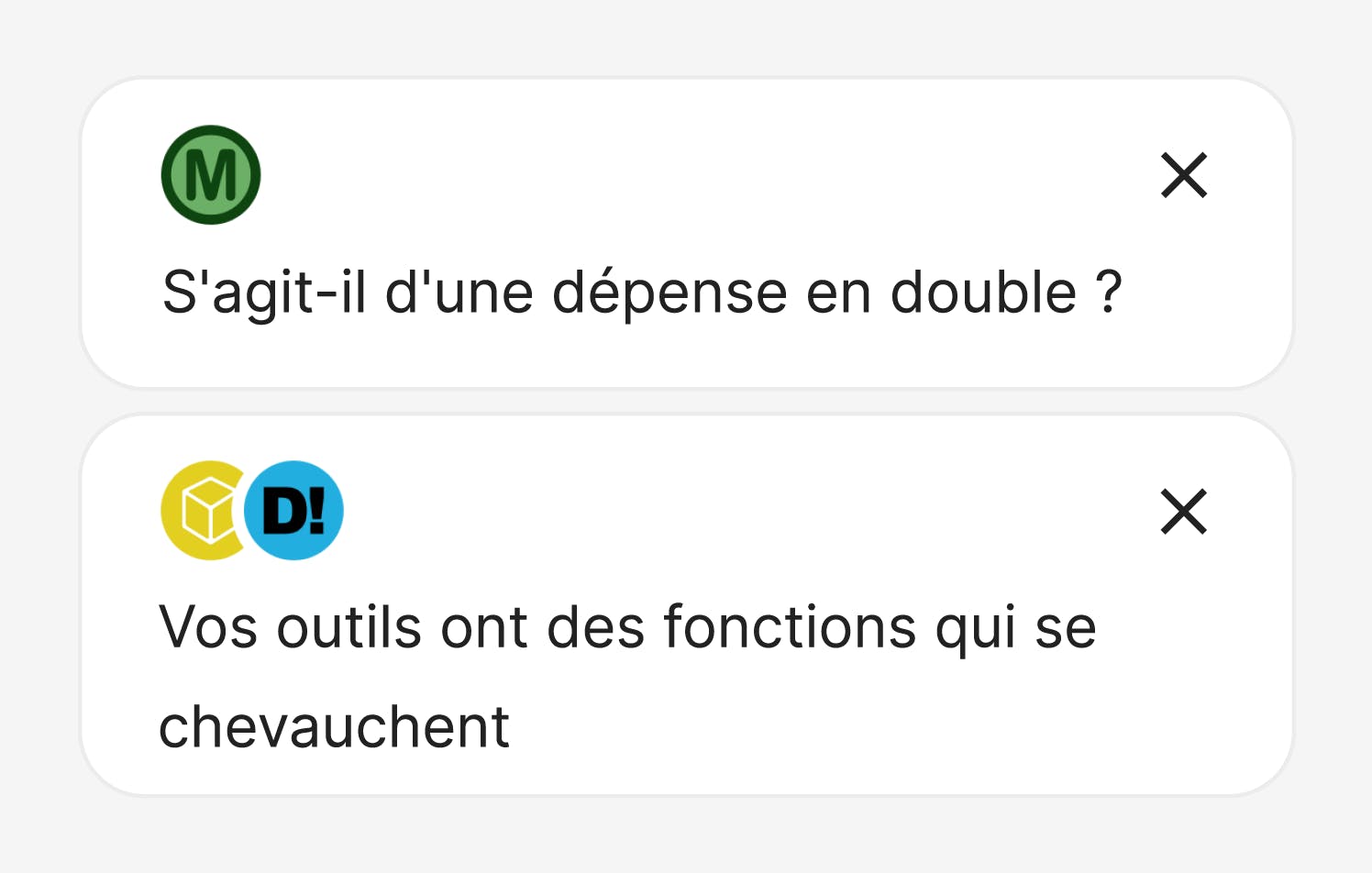 Aperçus de dépenses