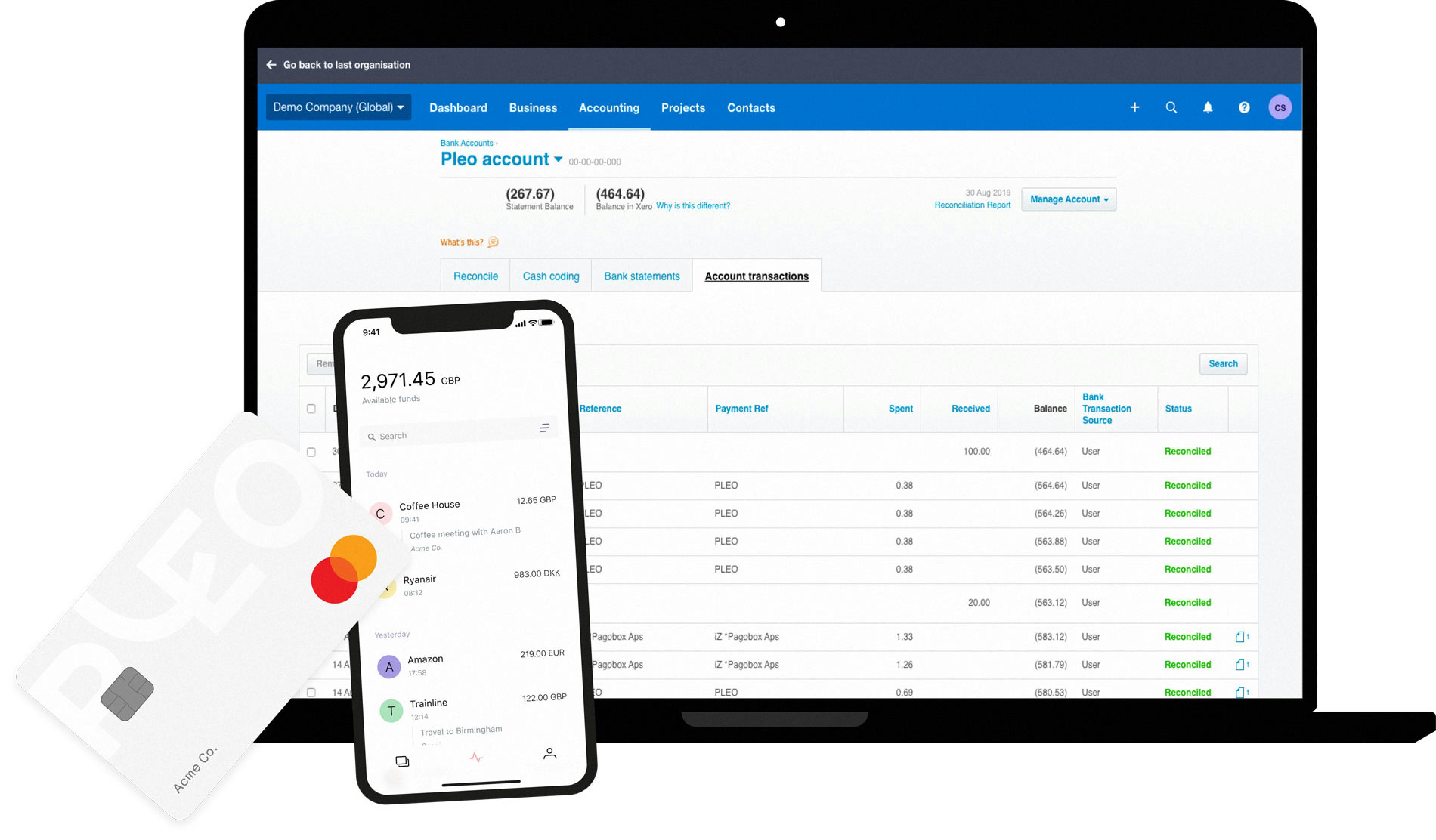 Xero on mobile and laptop