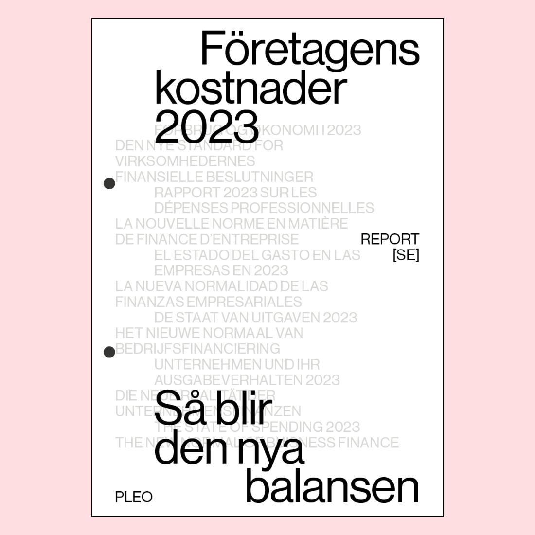Företagens kostnader 2023