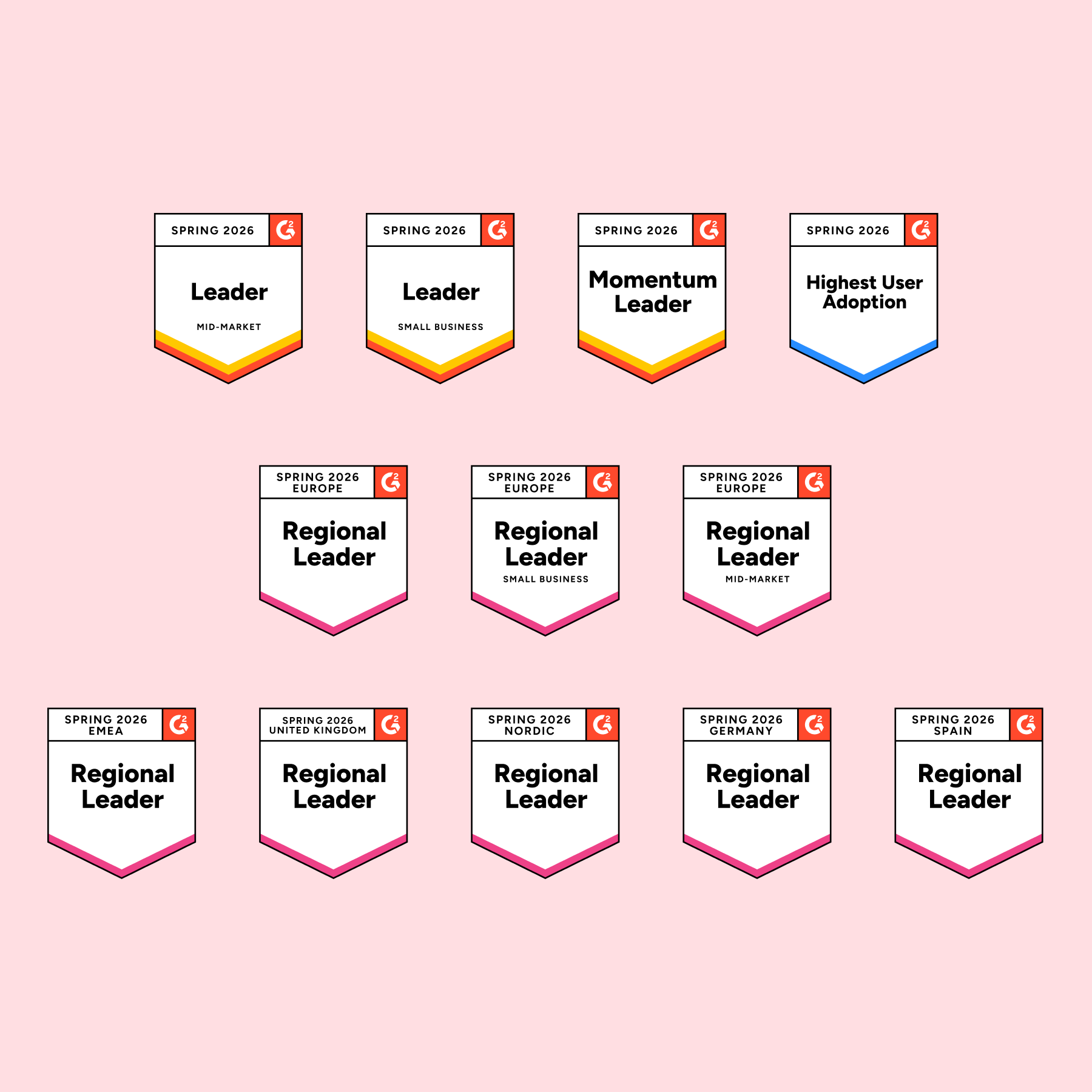G2 Spring 2026 badges