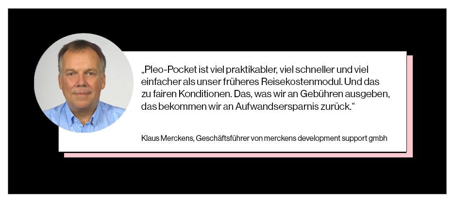 Klaus Merckens über Pleo-Pocket