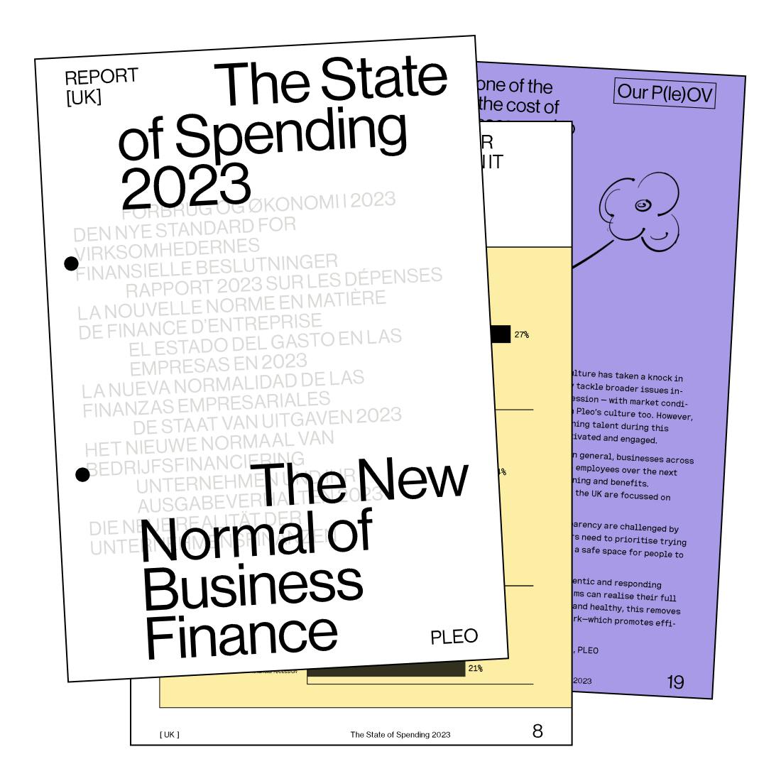 Cover and pages of the State of Spending report