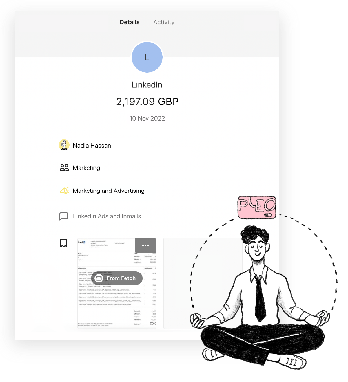 Business expense management system