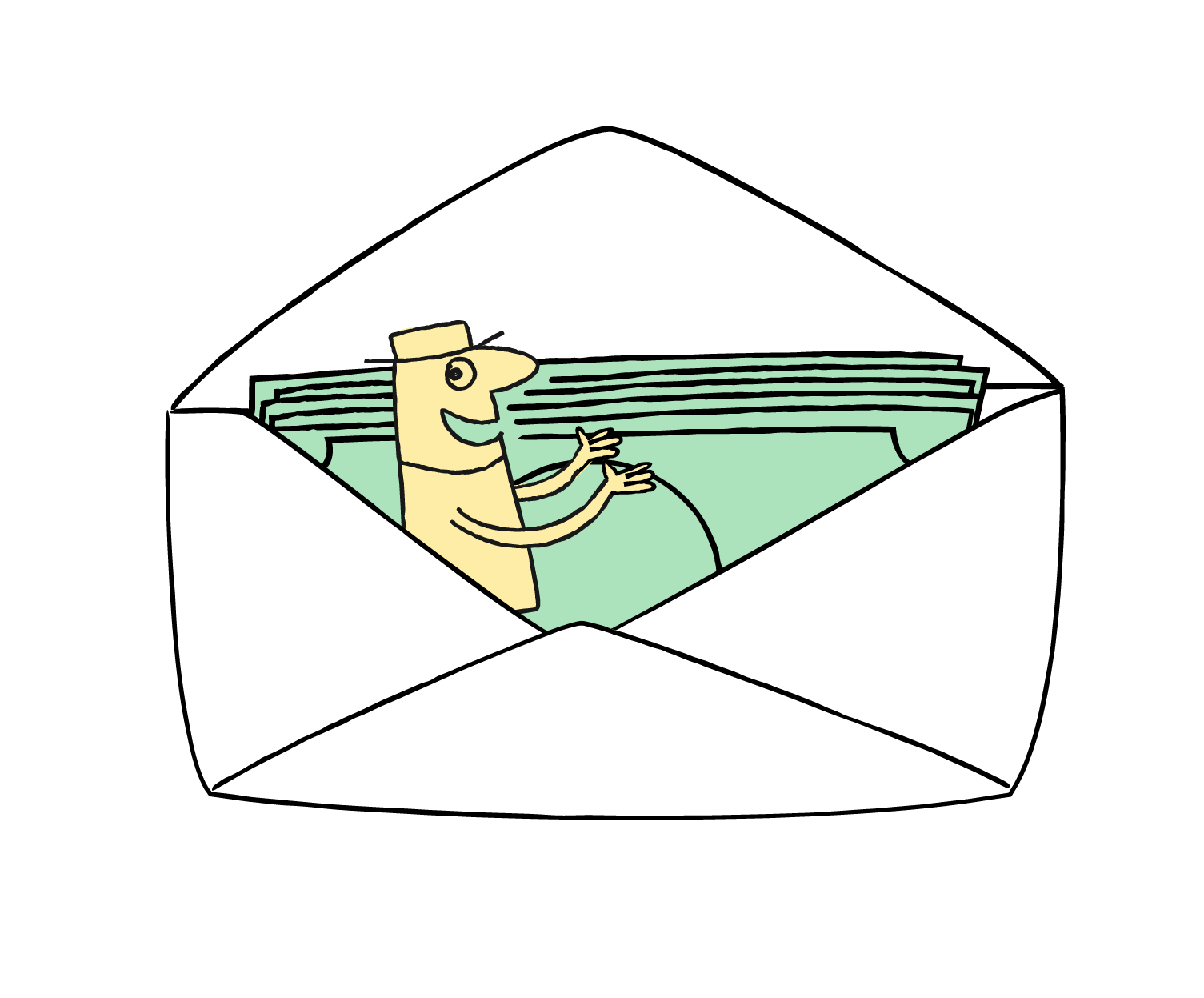 Envelope with notes