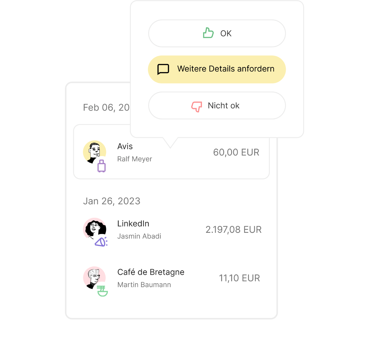 Freigabe-Flows für Ausgaben