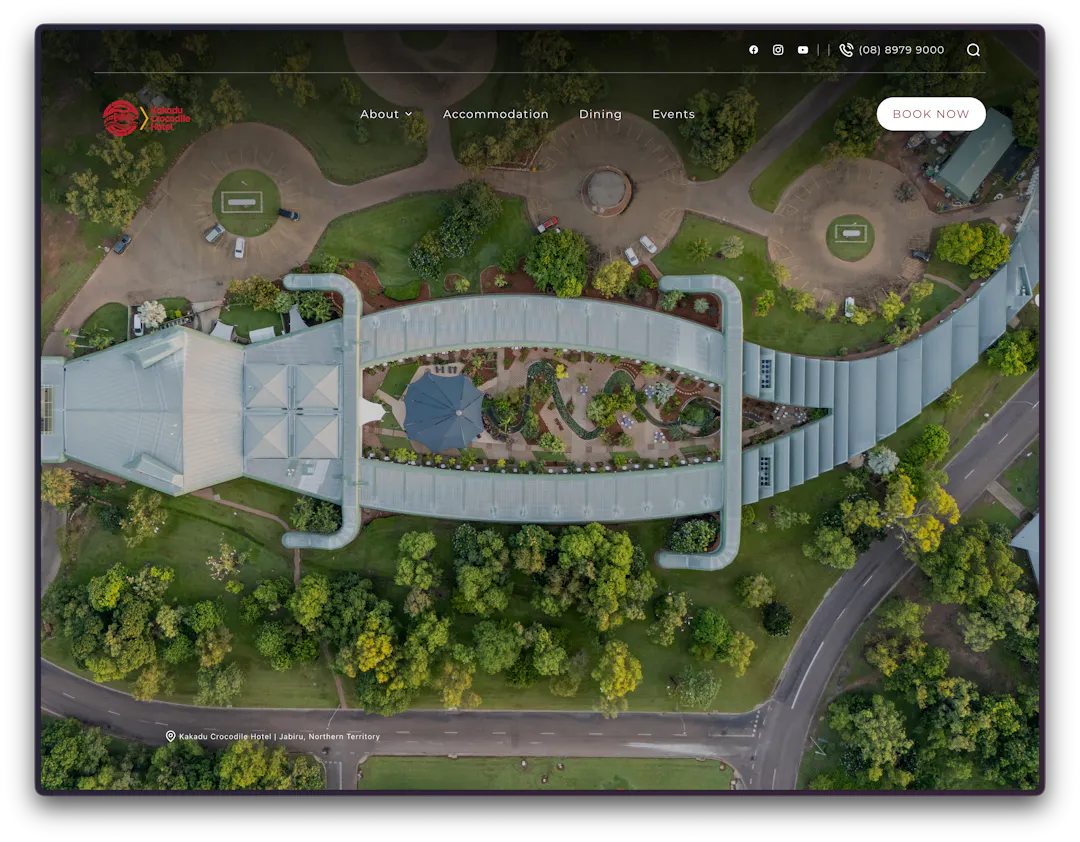 Kakadu Crocodile Hotel — homepage