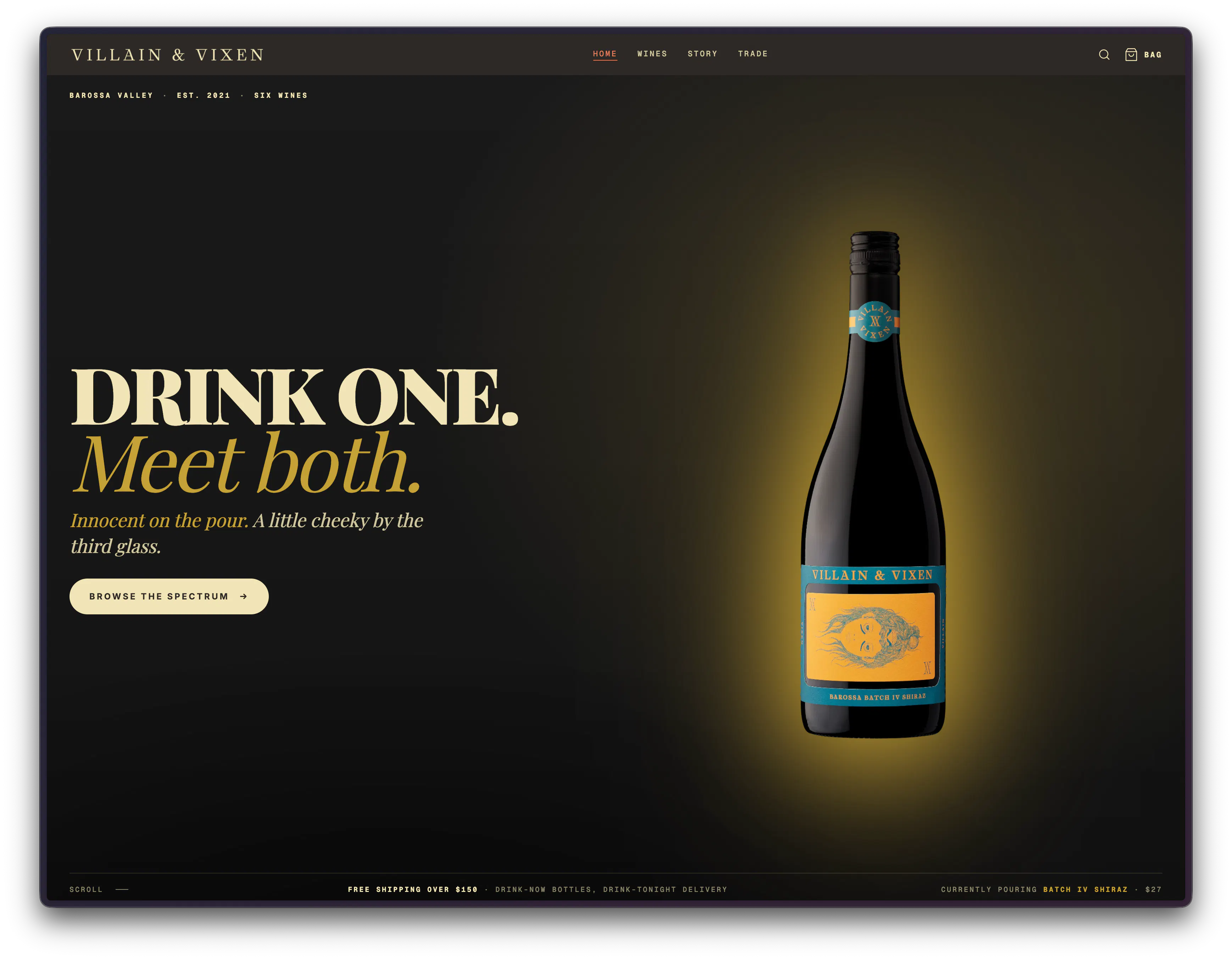 Villain & Vixen — homepage