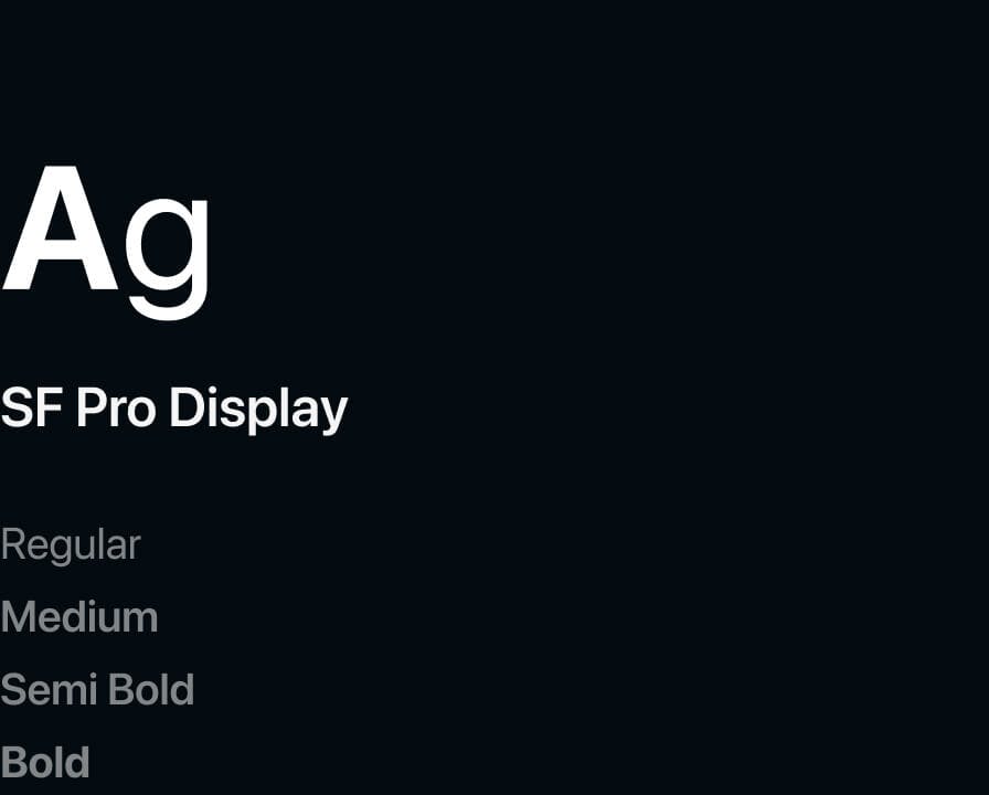 Project typography