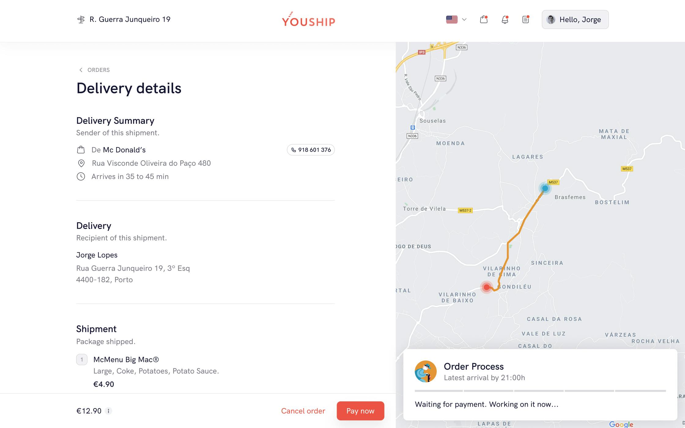 Delivery details