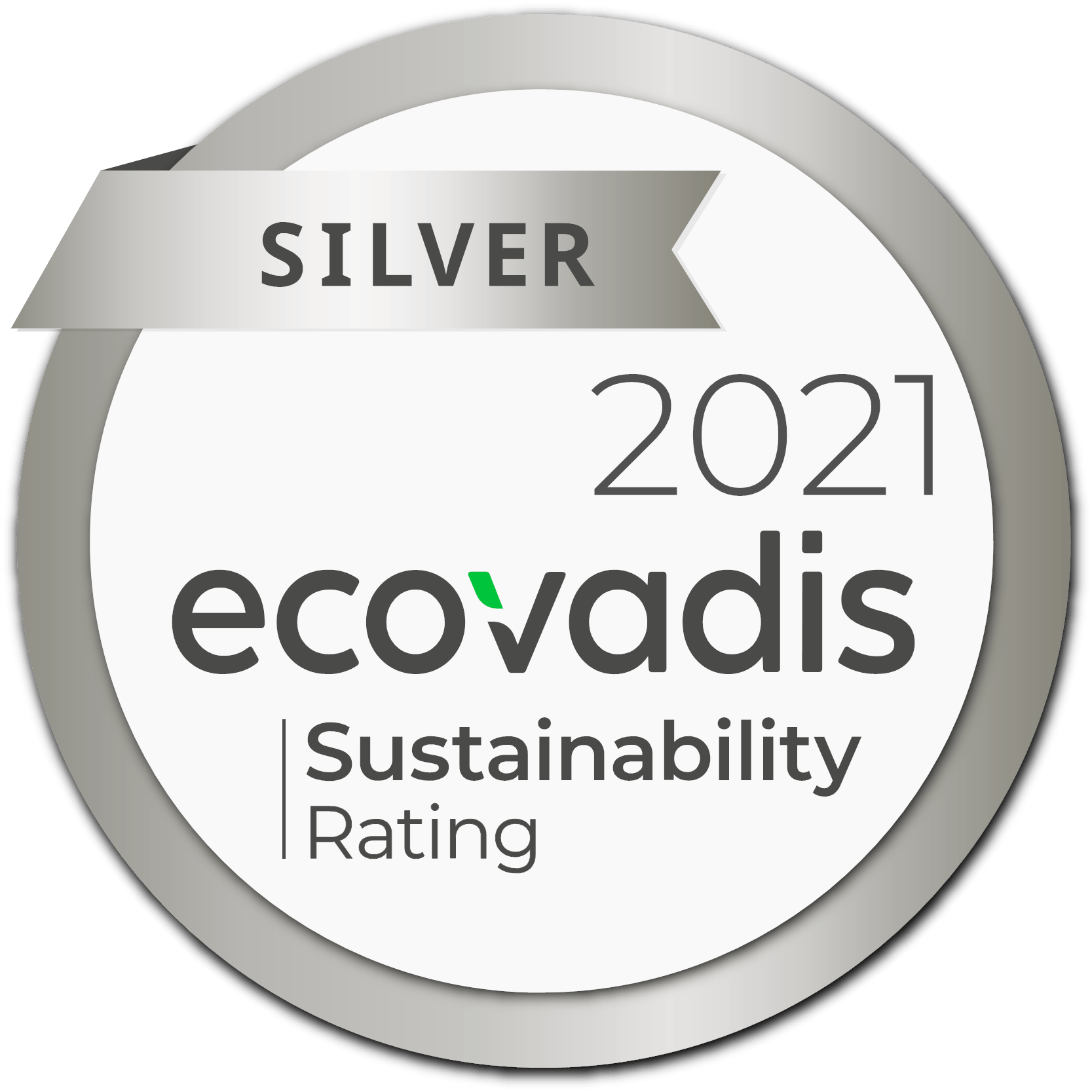 EcoVadis Silver 2021 Sustainability Rating