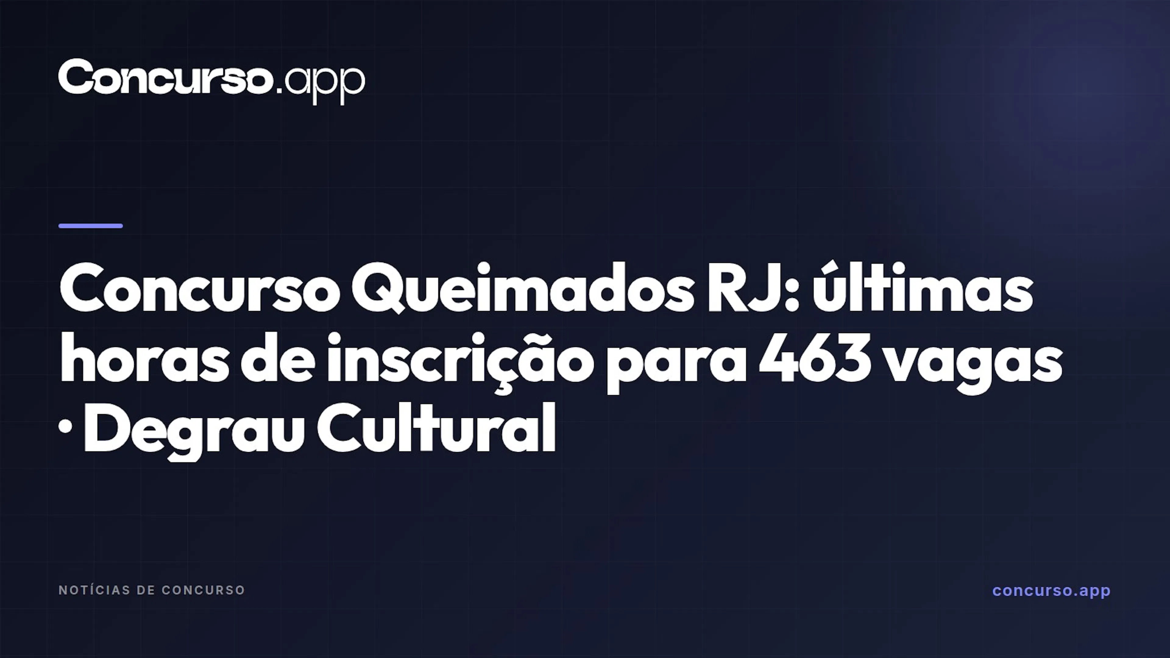 Concurso Queimados RJ: últimas horas de inscrição para 463 vagas · Degrau Cultural