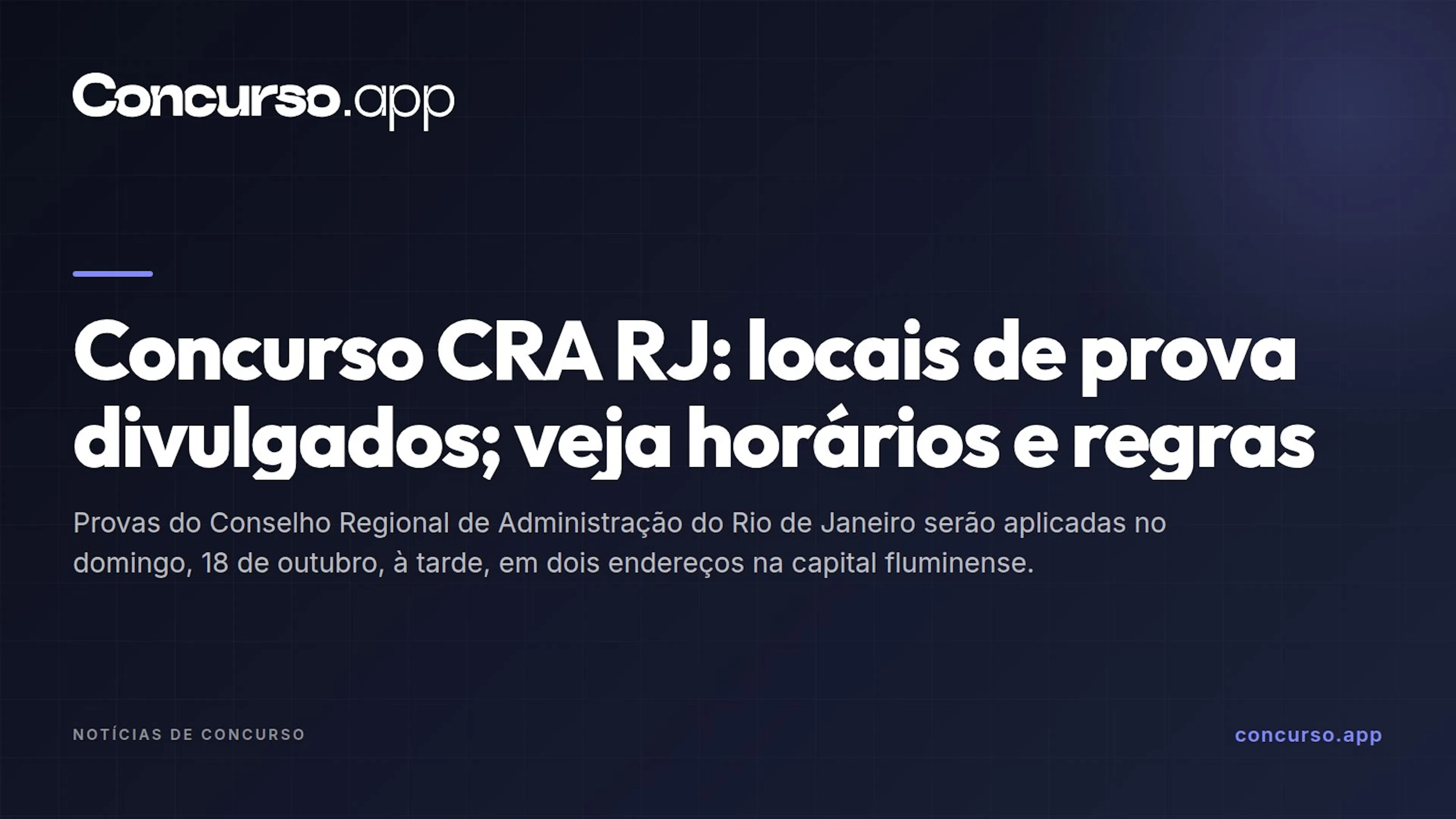Concurso CRA RJ: locais de prova divulgados; veja horários e regras