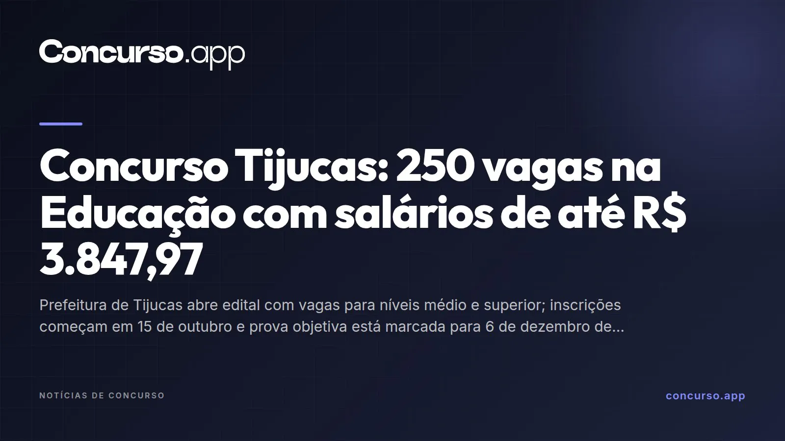 Concurso Tijucas: 250 vagas na Educação com salários de até R$ 3.847,97